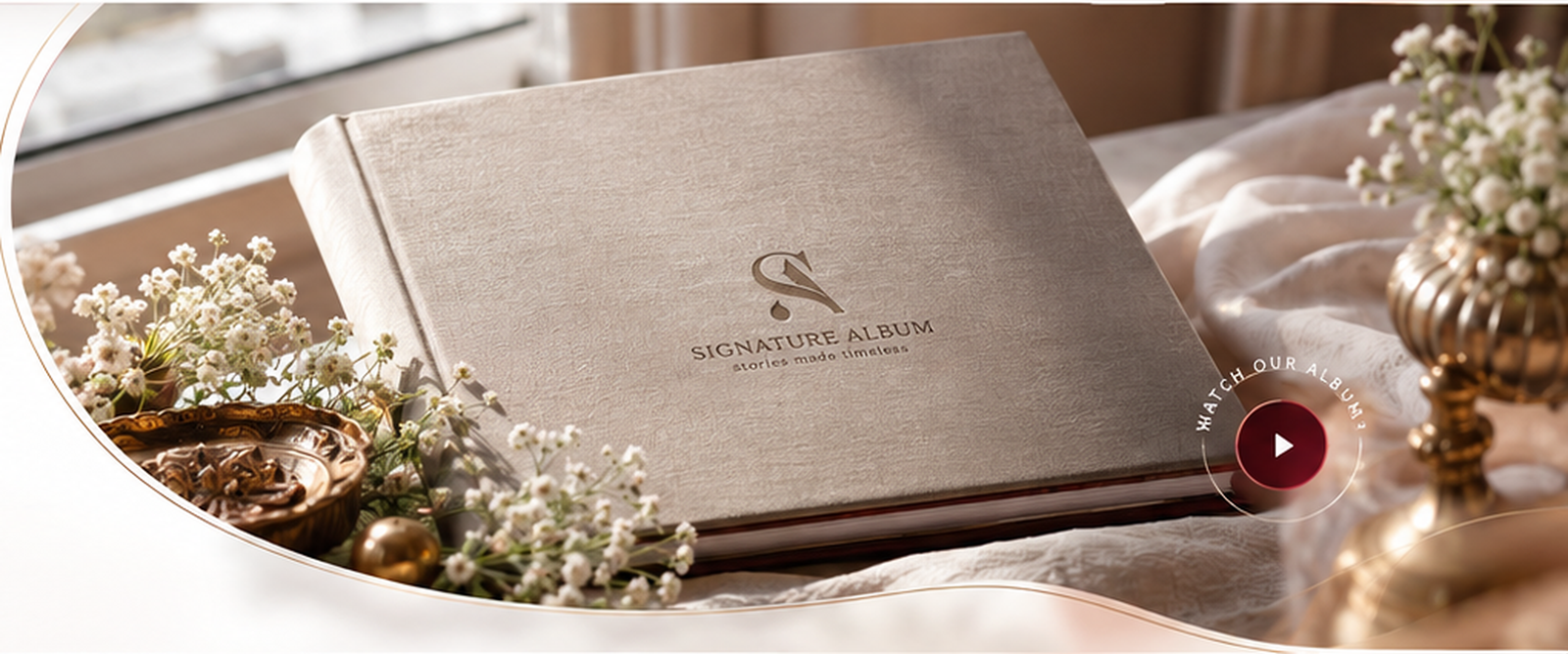 Editorial album spread design reference