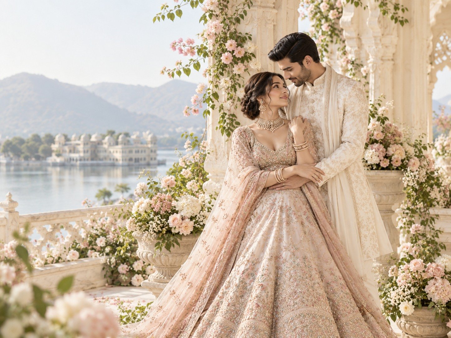 Indian wedding couple