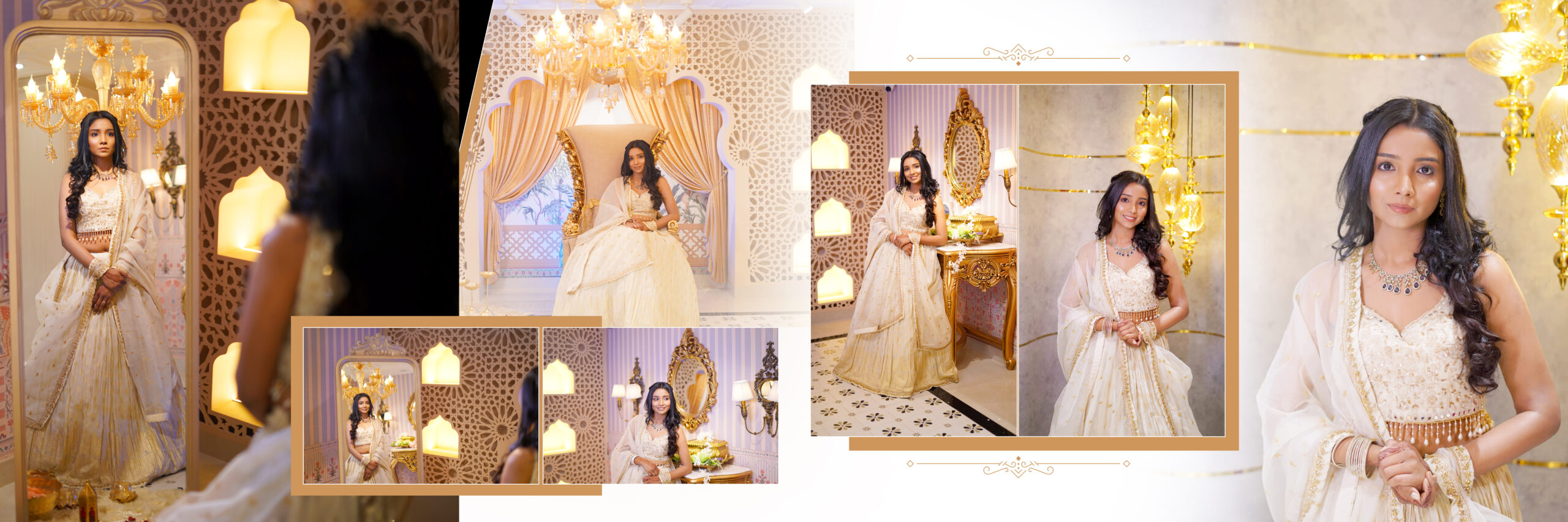 Elegant woman in traditional attire.